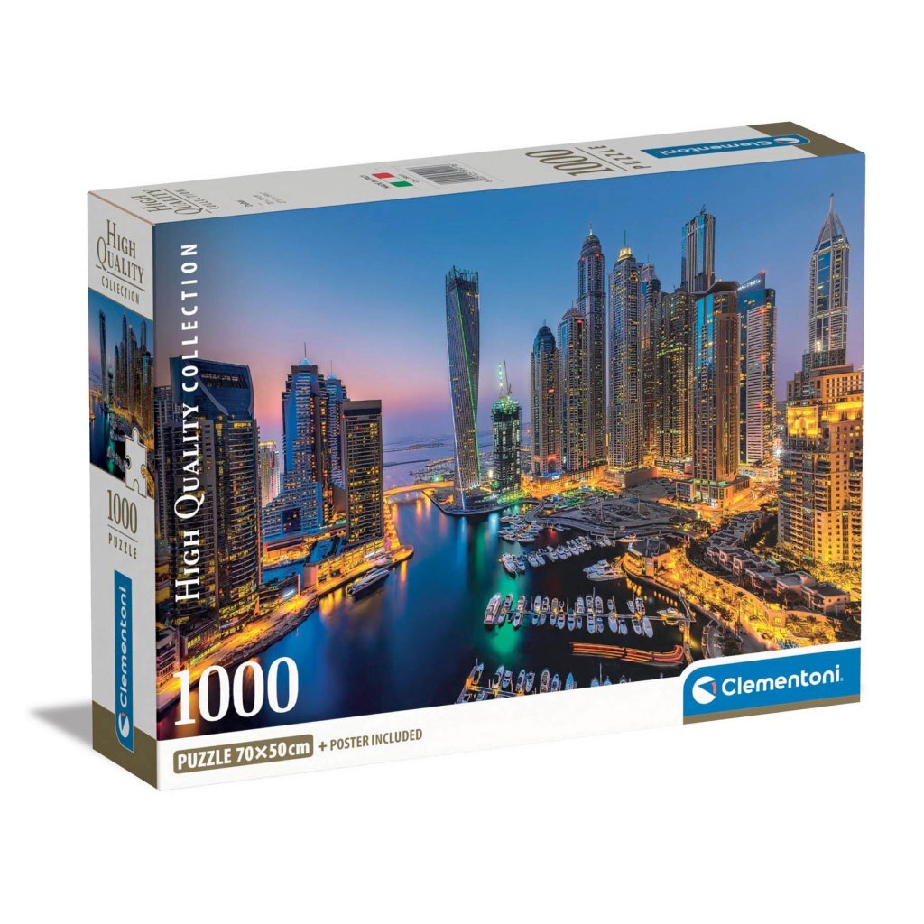Clementoni puzzle de collection haute qualité + affiche dubaï 1000 pièces