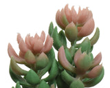Decoris plante artificielle plante succulente en pot en céramique h14