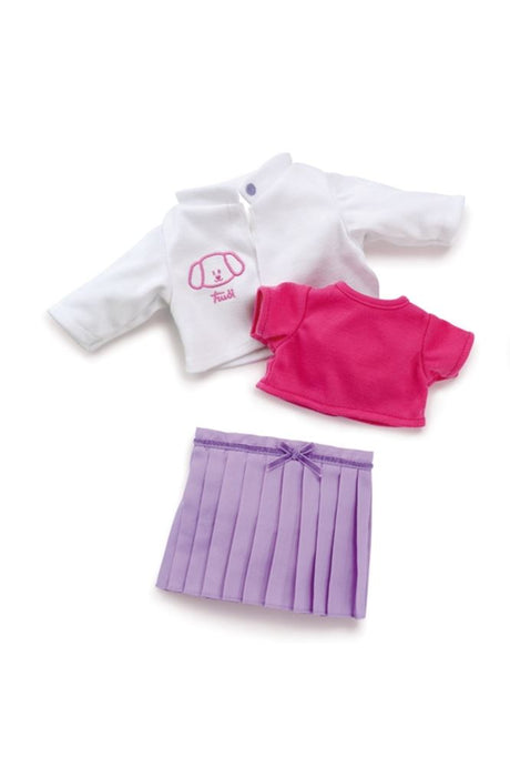 Vêtement Trudi 36 cm. ensemble jupe violette