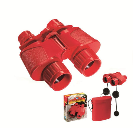 Navir verrekijker rood met hoes. 4+