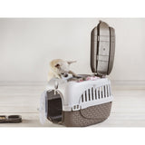 Boîte de transport pour animaux Bama 52x33x34 cm taupe blanc