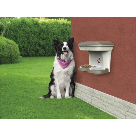 Bama gamelle de nourriture pour chien 48x27x42 cm taupe