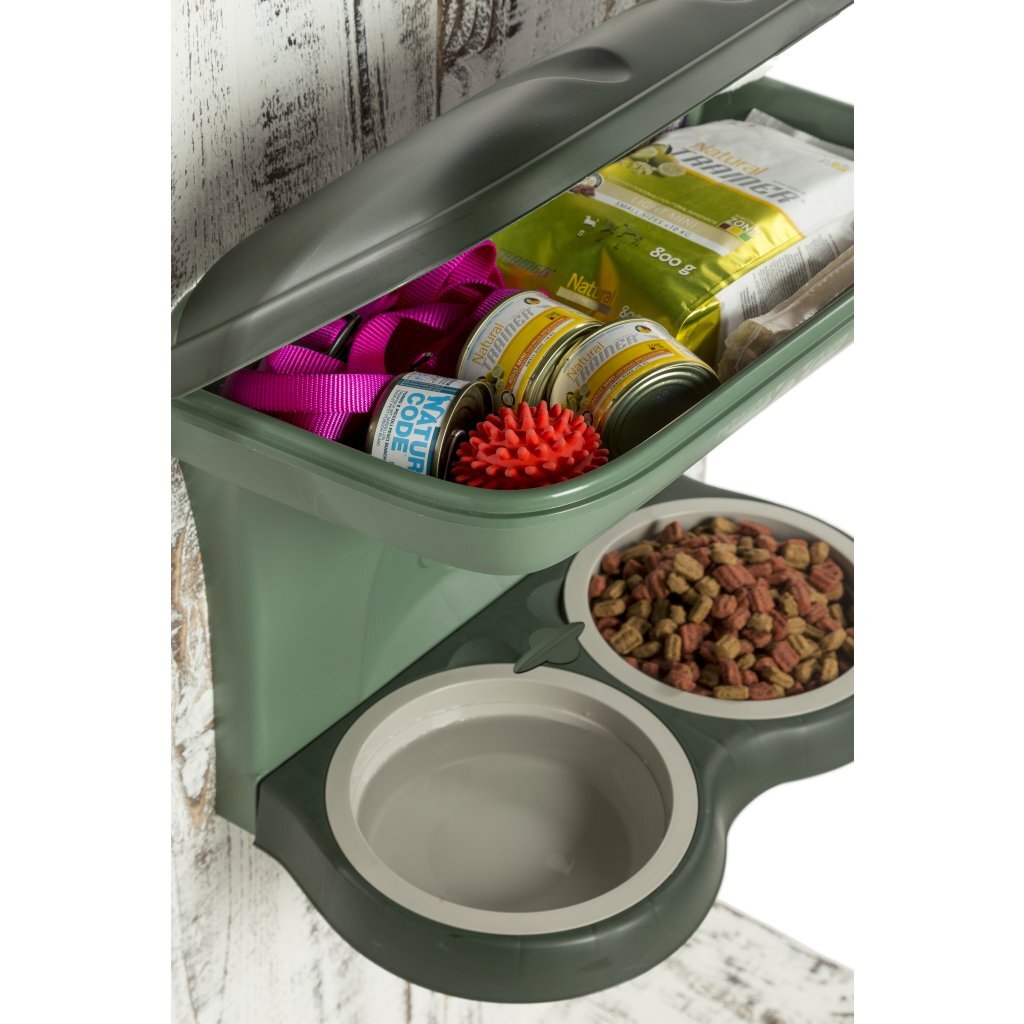 Bama gamelle de nourriture pour chien 48x27x42 cm vert