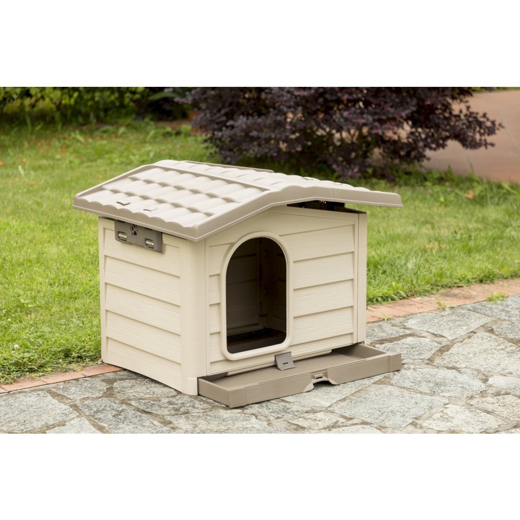 Bama pet niche pour chien cuccia 89x75x62 cm beige taupe