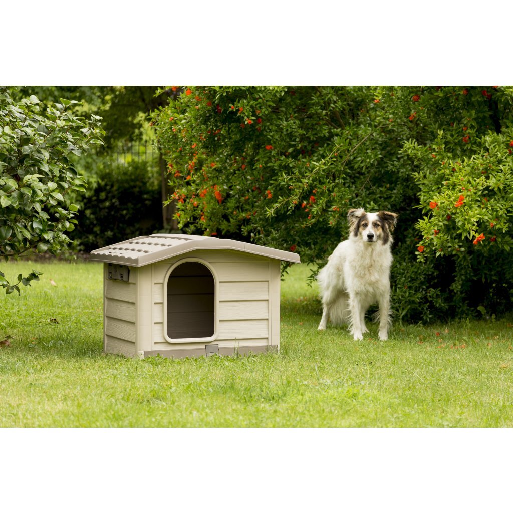 Bama pet niche pour chien cuccia 89x75x62 cm beige taupe