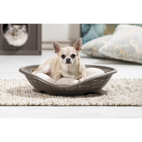 Panier pacha pour animaux de compagnie Bama 48x46x11 cm taupe