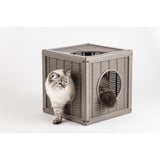 Bama pet qublo chats cube 35x35x35 cm taupe