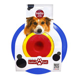 Bama pet trotto disque jouet pour chien 24,5x4,5 cm bleu jaune rouge