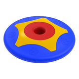 Bama pet trotto disque jouet pour chien 24,5x4,5 cm bleu jaune rouge
