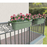 Jardinière de balcon à fleurs Bama fioriera 60x20x18,5 cm vert sauge