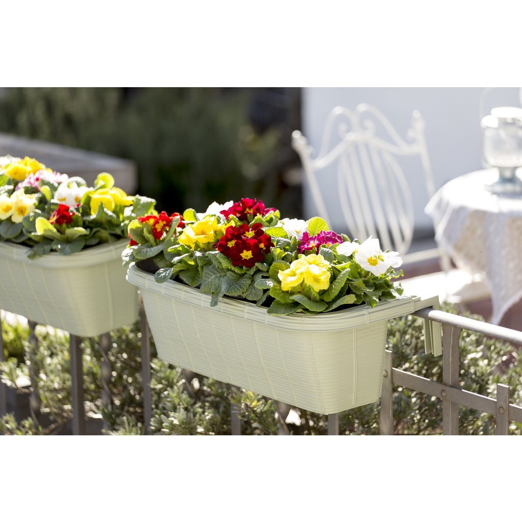 Jardinière de balcon à fleurs Bama fioriera 60x20x18,5 cm vert sauge
