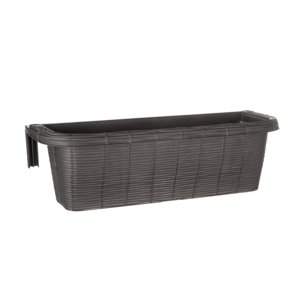 Jardinière de balcon à fleurs Bama fioriera 60x20x18,5 cm anthracite