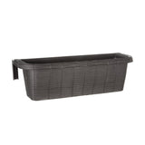 Jardinière de balcon à fleurs Bama fioriera 60x20x18,5 cm anthracite