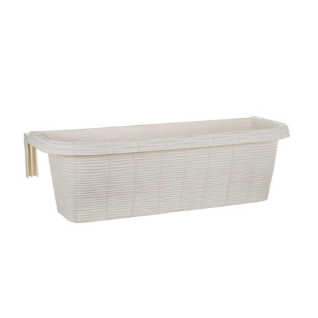 Jardinière de balcon à fleurs Bama fioriera 60x20x18,5 cm blanc