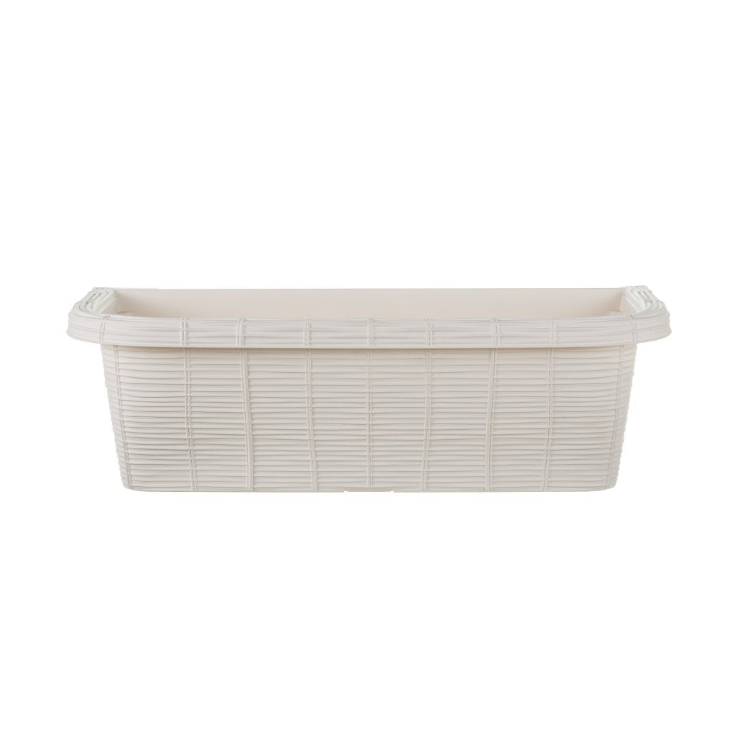 Jardinière de balcon à fleurs Bama fioriera 60x20x18,5 cm blanc