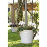 Bama tulipano pot de fleur 5l 34,5x19x30 cm 4 pièces blanc