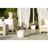 Bama tulipano pot de fleur 5l 34,5x19x30 cm 4 pièces blanc