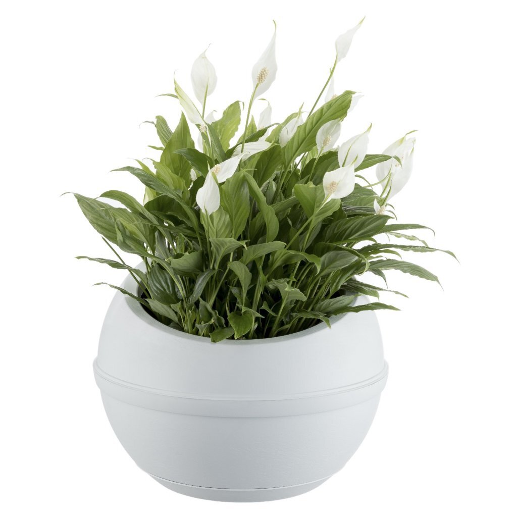 Pot de fleur Bama sfera 23l 40,5x32 cm blanc
