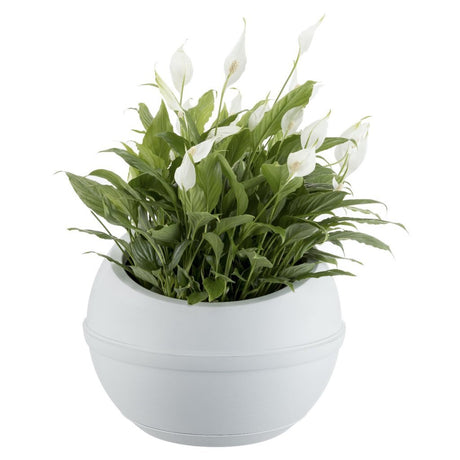 Pot de fleur Bama sfera 23l 40,5x32 cm blanc