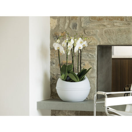Pot de fleur Bama sfera 23l 40,5x32 cm blanc