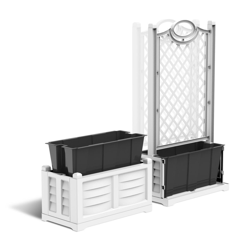 Bama fioriera jardinière d'intérieur 63l 79x35x37 cm noir