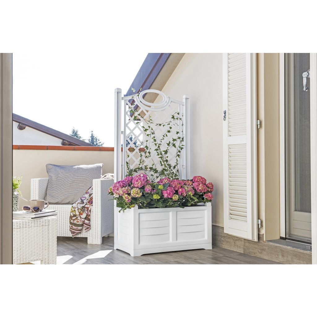 Bama fioriera bac à fleurs séparé 80x42,5x150 cm blanc