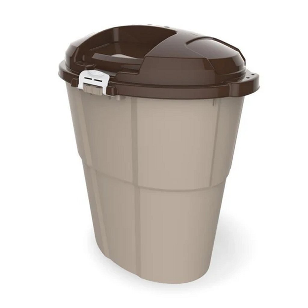 Bama pet dado récipient à nourriture 60l beige taupe