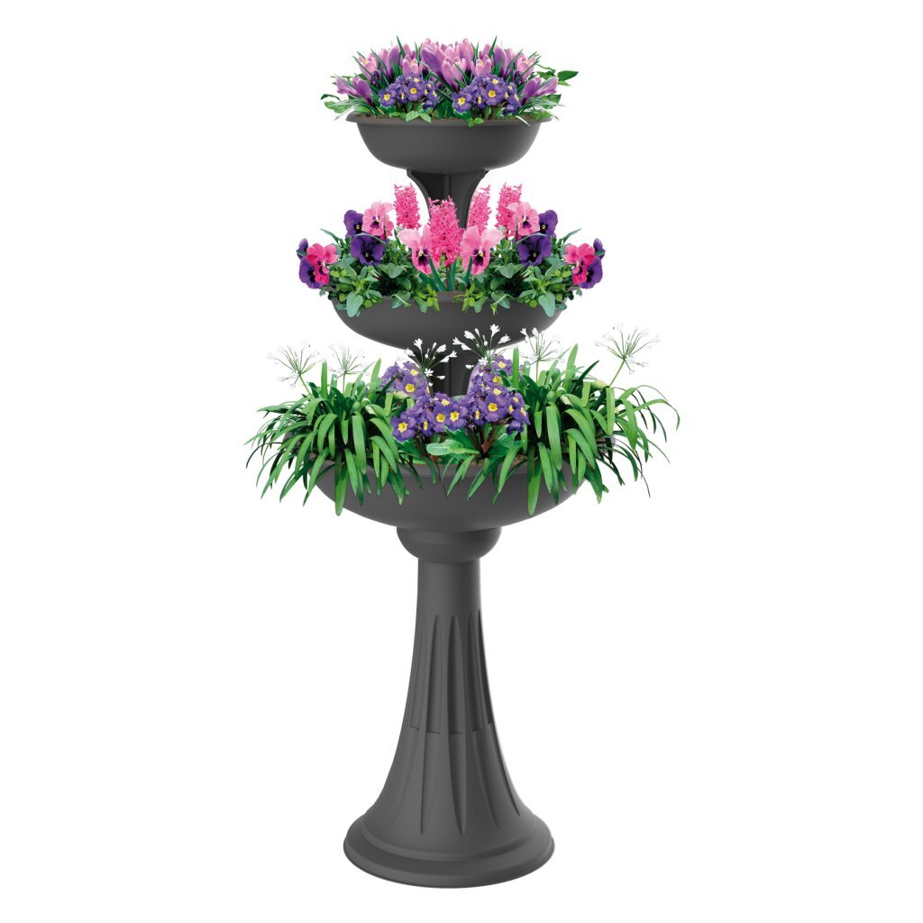 Bama trevy fioriera jardinière 50x114 cm anthracite