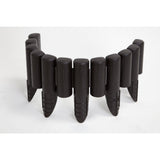 Bama bordure modulable de jardin imitation bois 38,5x15 cm 6 pièces marron
