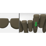Bama bordure modulable de jardin imitation bois 38,5x15 cm 6 pièces marron
