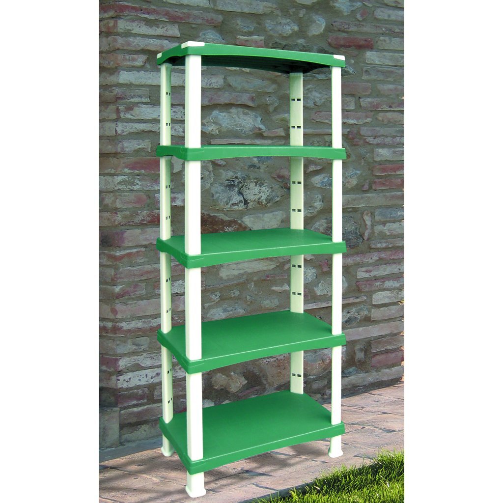 Bama futuro système de rangement 5 étagères 80x40x174 cm vert