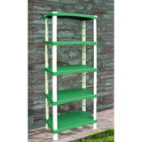 Bama futuro système de rangement 5 étagères 80x40x174 cm vert