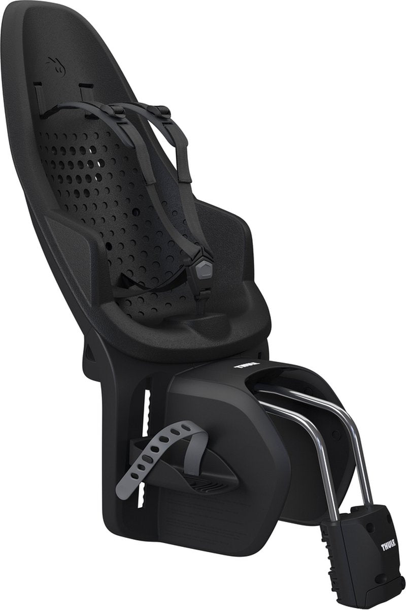 Thule yepp 2 maxi - siège de vélo - banquette arrière - montage sur cadre - noir minuit