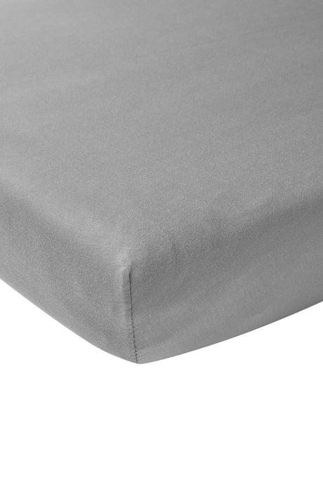 Meyco baby uni drap-housse matelas pour parc - gris - 75x95cm