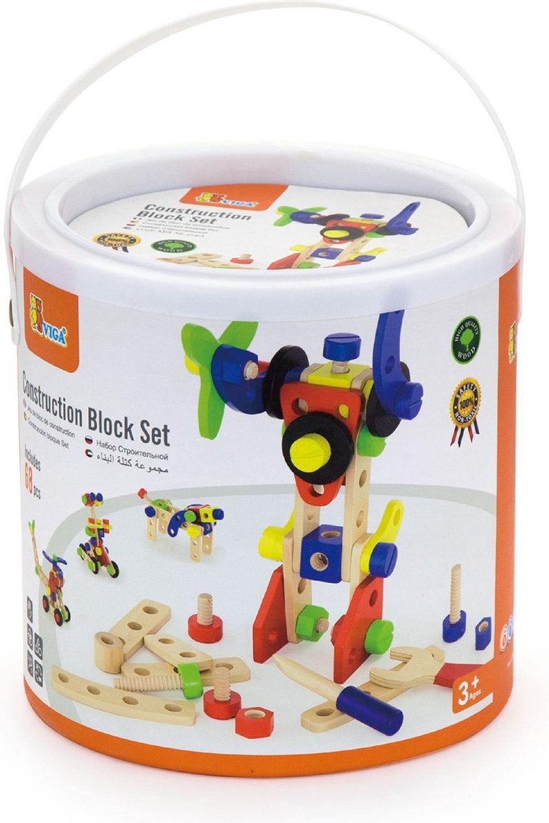 Vigatoys https : www.cchobby.nl viga-wooden-building-blocks-68-parts-1-set