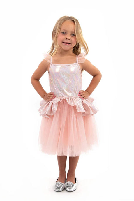 Petites aventures – robe tutu or rose – taille l (110-122)