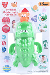 Les jouets de bain Playgo nagent et attrapent le crocodile - 2 pièces.