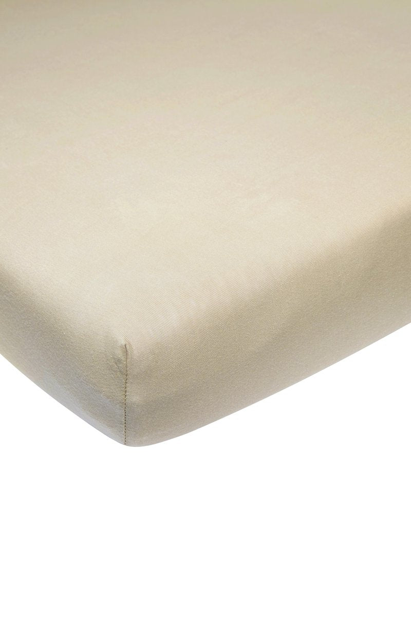 Meyco drap-housse baby uni lit junior - sable - 70x140 150cm