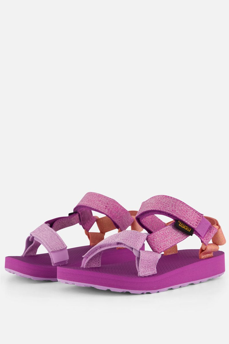 Sandales unisexes universelles originales Teva c - rose métallisé - violet multi