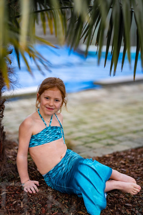 Sirènes Kuaki - ensemble enfant turquoise - 2xs - 4 ans
