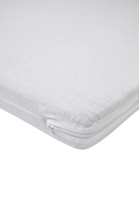 Meyco baby meyco housse de matelas pour lit de camping - 60 x 120 cm - jersey - blanc