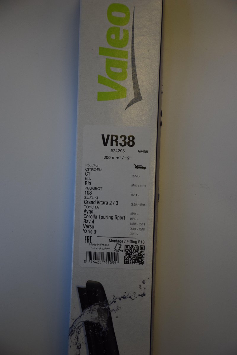 Valeo essuie-glace silencio vr38 arrière