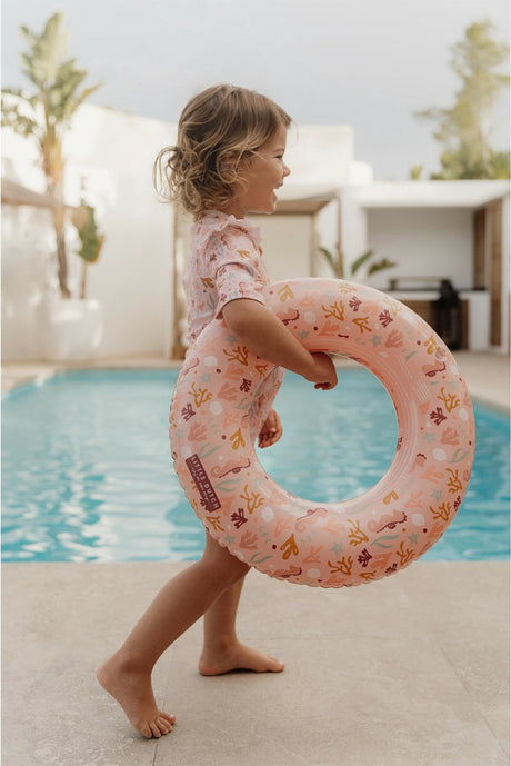 Bouée de bain rose Little Dutch Ocean Dreams, 50 cm