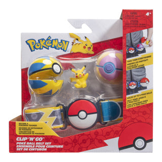 Jazwares Pokémon Clip N Go avec ceinture de jeu Pikachu