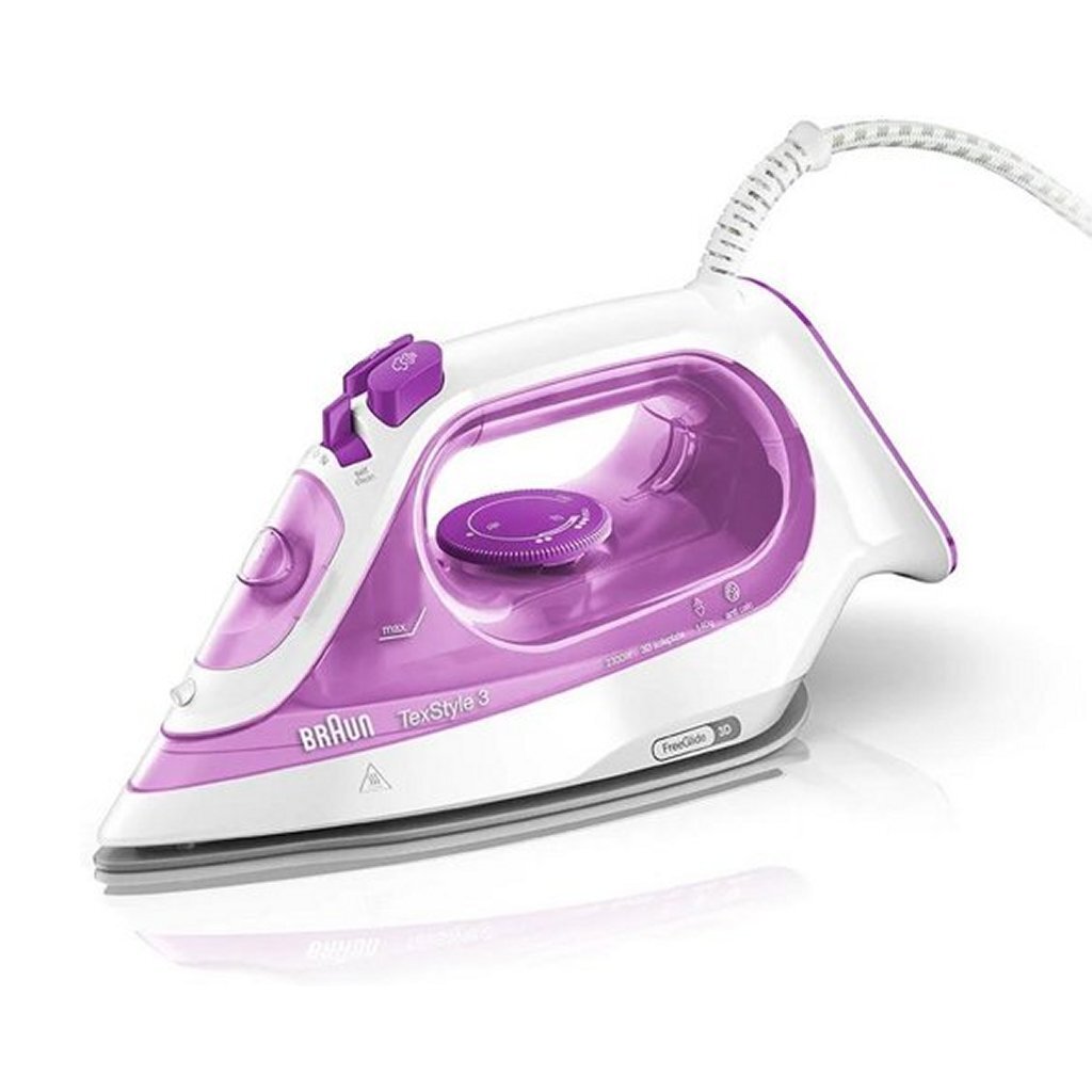 Fer à vapeur Braun si3030pu texstyle3 rose blanc