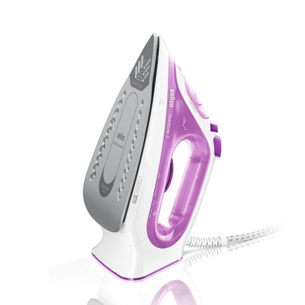 Braun SI3030PU Texstyle3 Dampf Iron Pink White