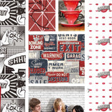 Noordwand Noordwand Wallpaper Urban Friends Coffee Billboards Small Blue and Red