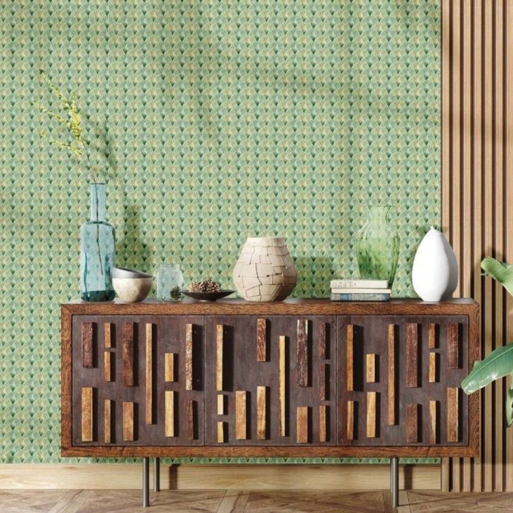 North Wall Noordwand Wallpaper Topchic Fan Green