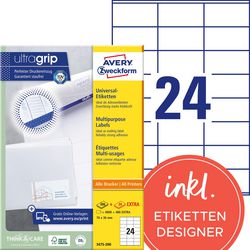 Avery multifunctionele etiketten zweckform 4800 stuks
