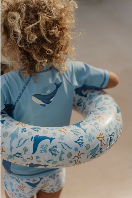 Bouée de natation Little Dutch Ocean Dreams bleue, 50 cm